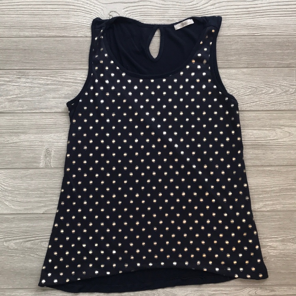 Issi Dark Blue and Gold tank top